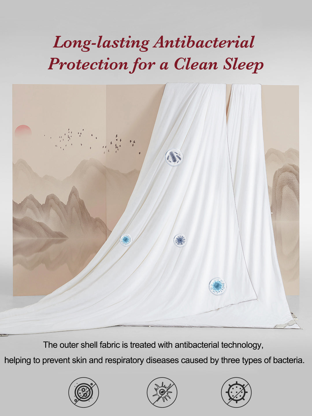 Craftsmanship Pure Mulberry Silk Convertible Dual-Layer Quilt, Wensli Nature's Embroidery