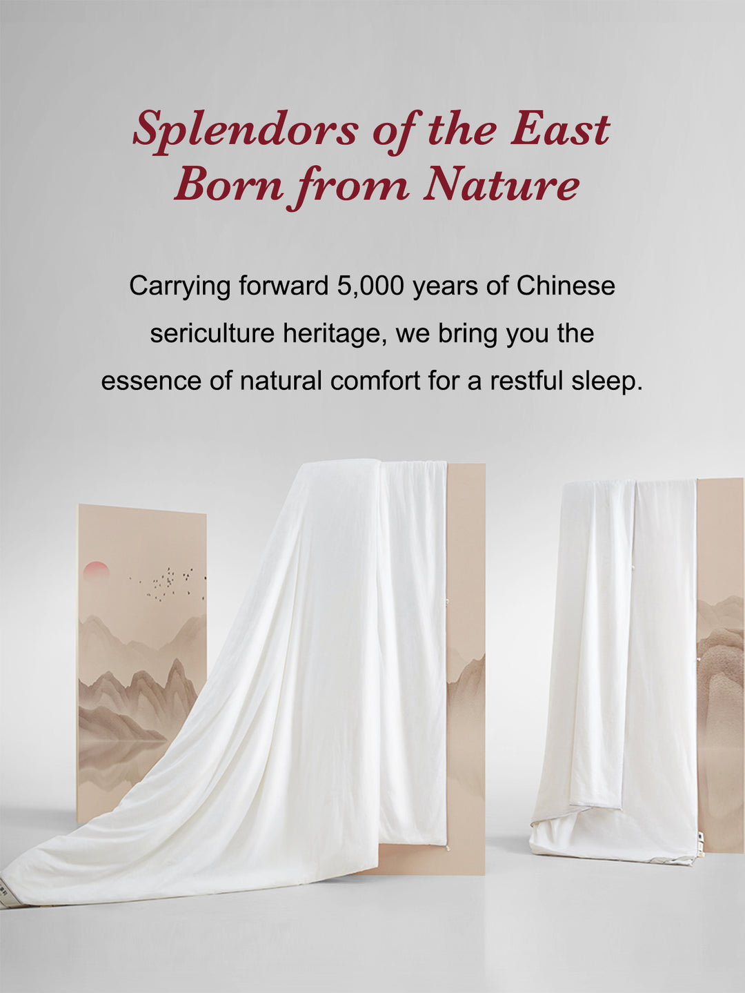 Craftsmanship Pure Mulberry Silk Convertible Dual-Layer Quilt, Wensli Nature's Embroidery