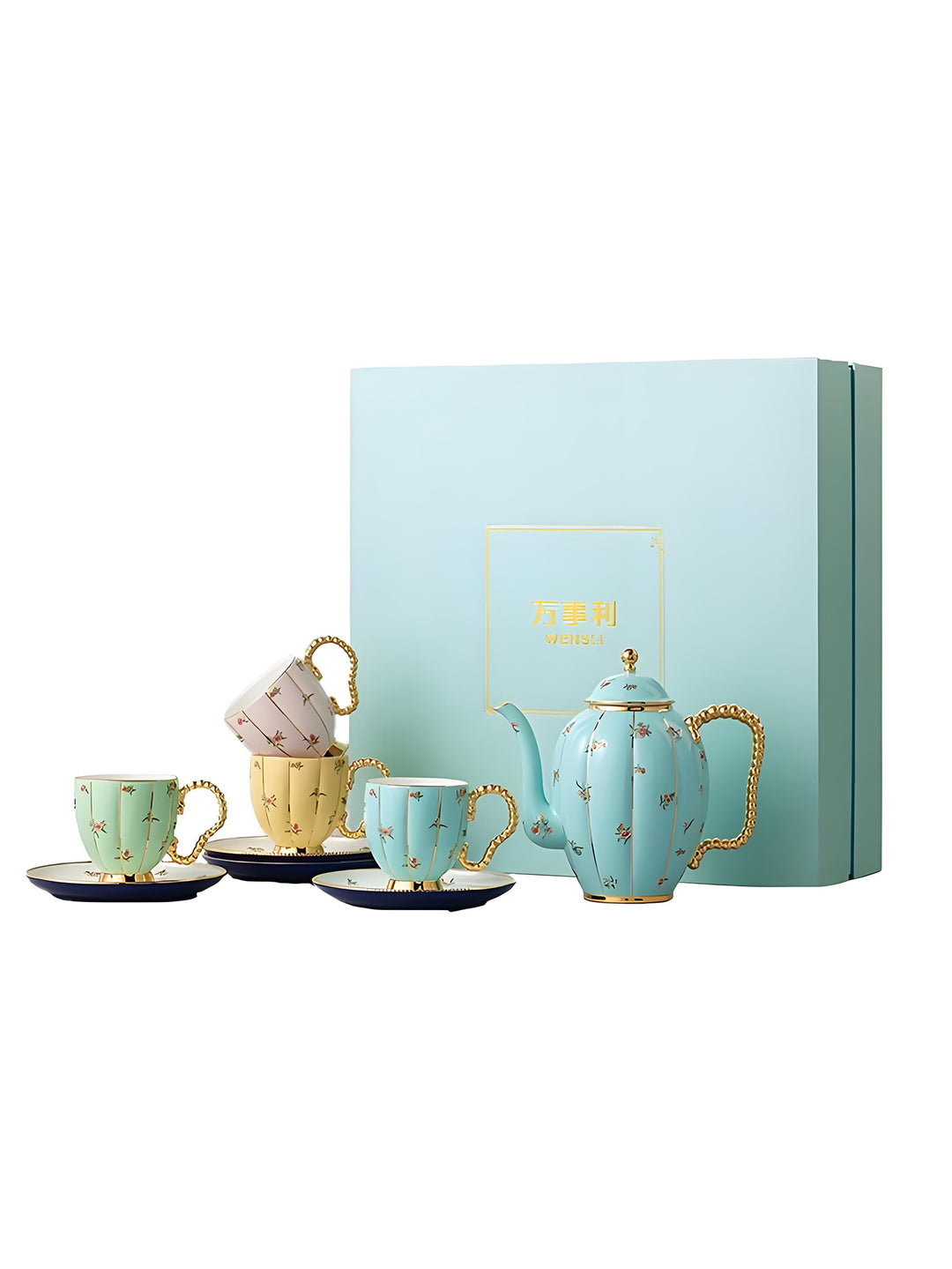 Luxuriöse Geschenkbox der State Banquet-Porzellanserie, Wensli Four Seasons Duftset