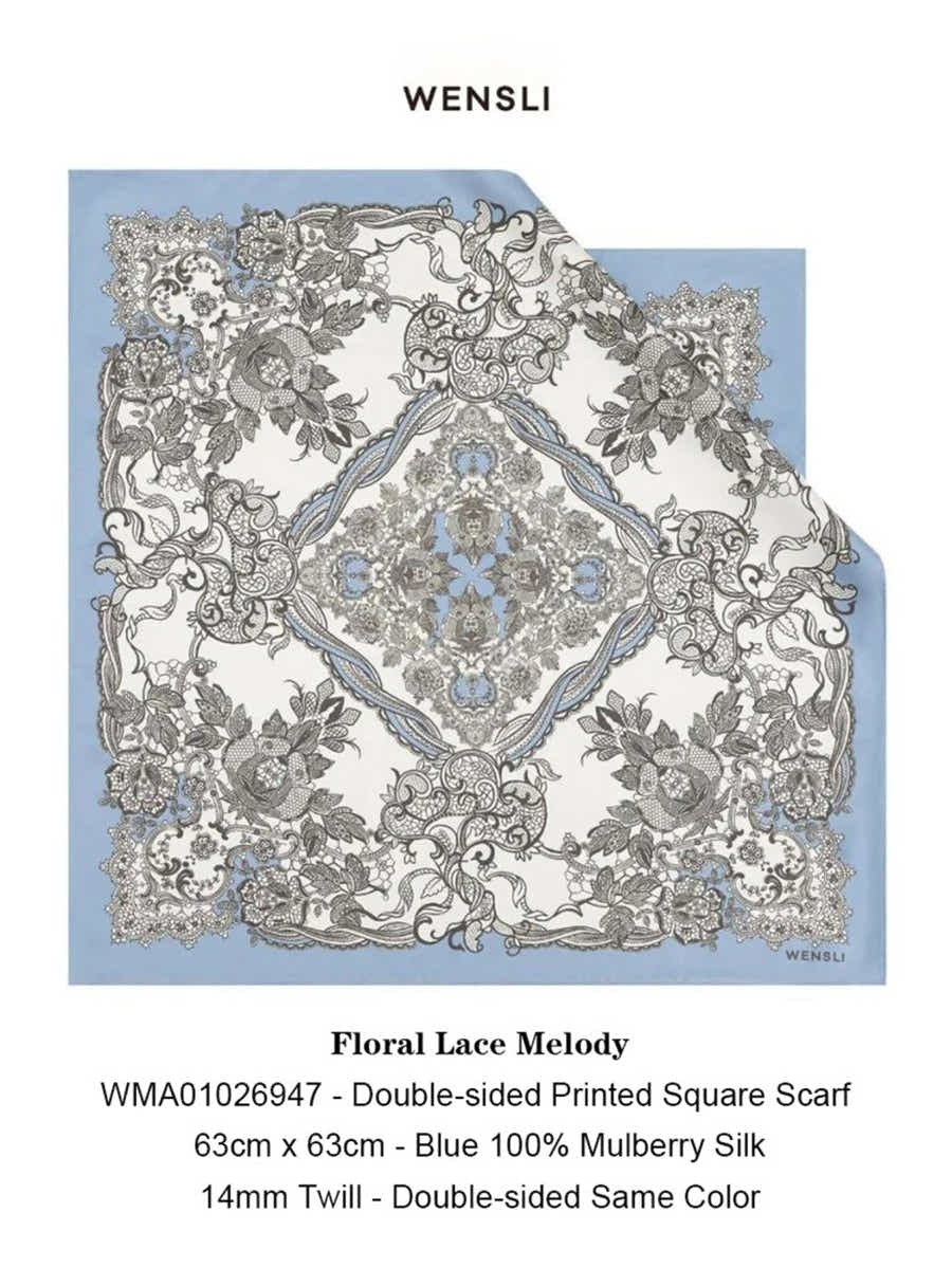 18 Momme Silk Scarf: Breathable, Budding Vitality Art & Modern Elegance - Yomkey