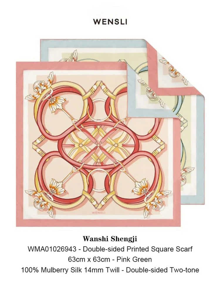 18 Momme Silk Scarf: Breathable, Wishes Granted Art & Vibrant Luxury - Yomkey