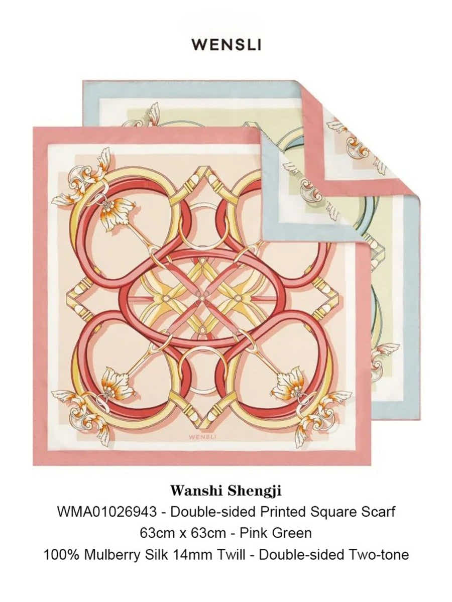 18 Momme Silk Scarf: Breathable, Wishes Granted Art & Vibrant Luxury - Yomkey