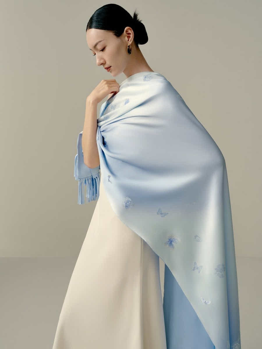 19 Momme Luxury Silk Long Scarf: Double - Seam Process & Ultimate Comfort - Yomkey