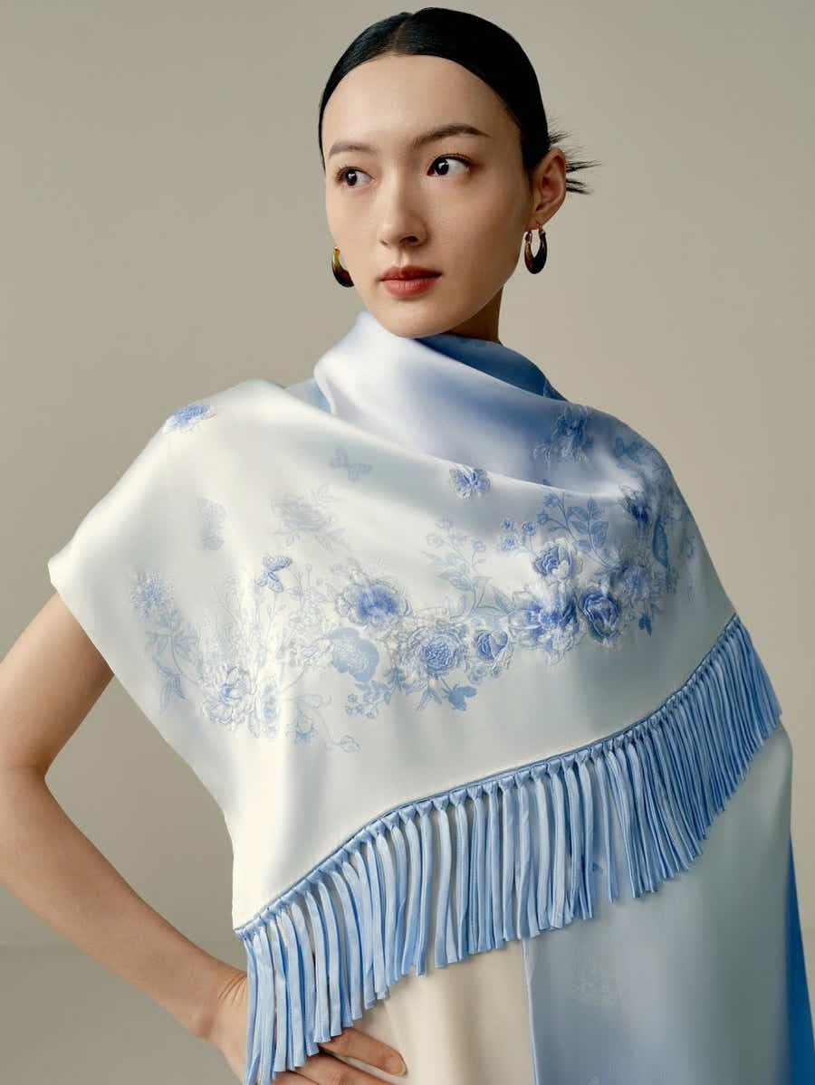 19 Momme Luxury Silk Long Scarf: Double - Seam Process & Ultimate Comfort - Yomkey