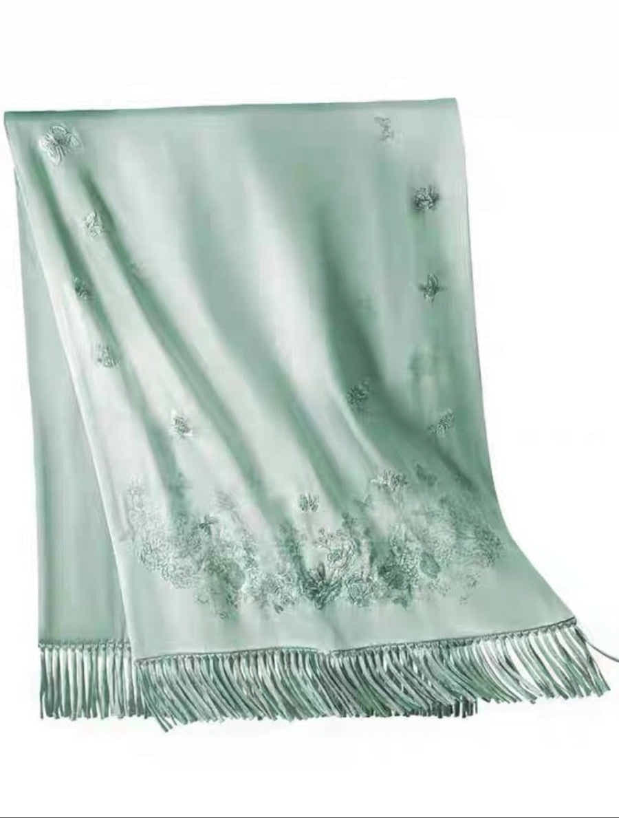 19 Momme Luxury Silk Long Scarf: Double - Seam Process & Ultimate Comfort - Yomkey