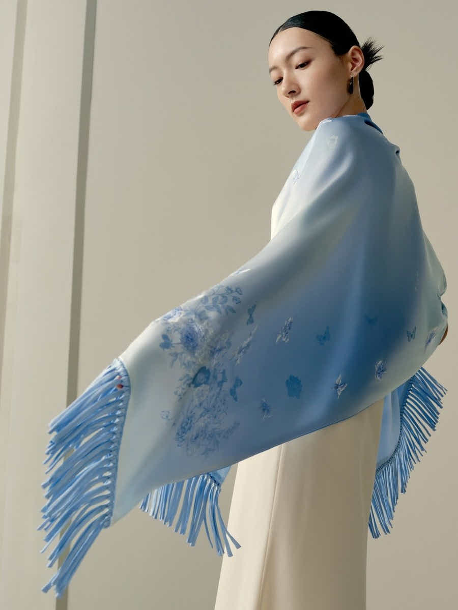 19 Momme Luxury Silk Long Scarf: Double - Seam Process & Ultimate Comfort - Yomkey