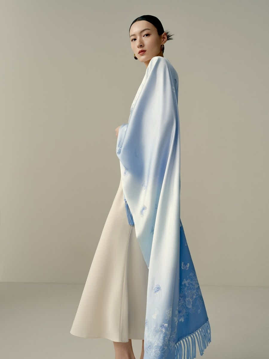 19 Momme Luxury Silk Long Scarf: Double - Seam Process & Ultimate Comfort - Yomkey