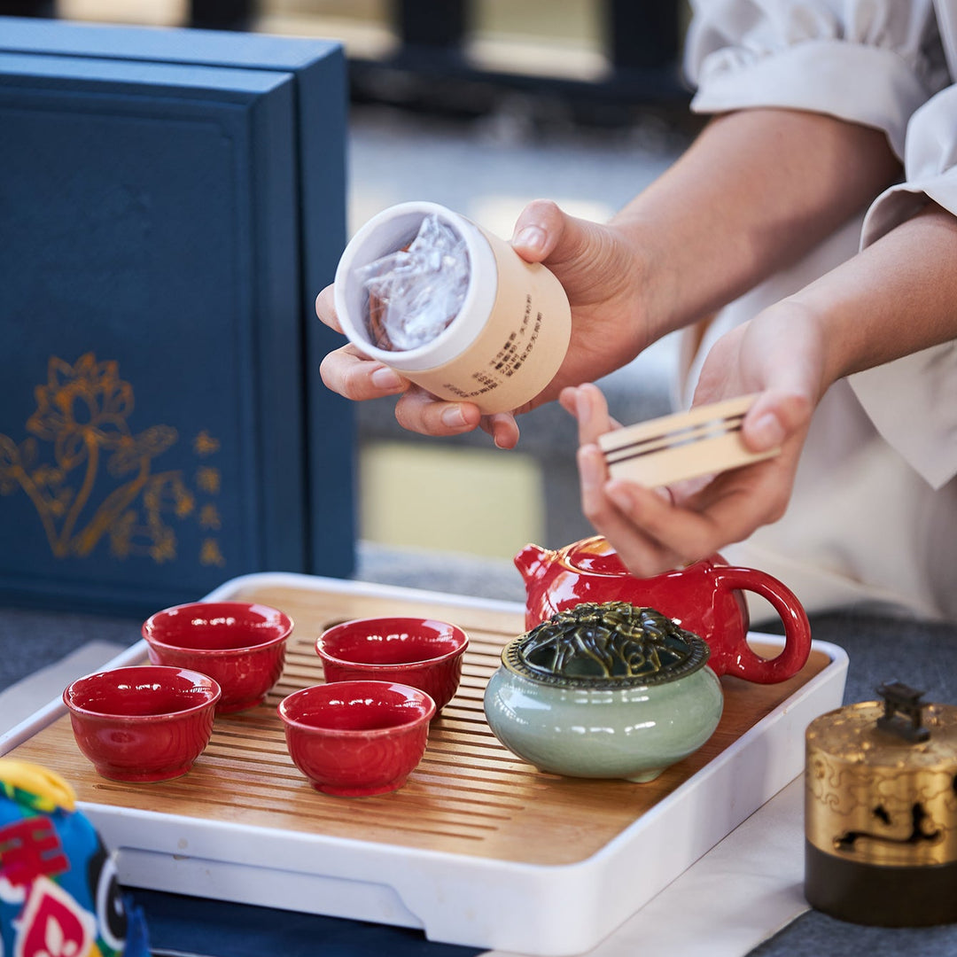 China Dehua Artisan Portable Ceramic Tea Set – Savor Elegance Anywhere