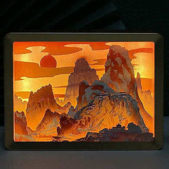 3D Chinese Papercutting Night Lamp – Elevate Your Home Decor with Unique Chinese Culture - Yomkey
