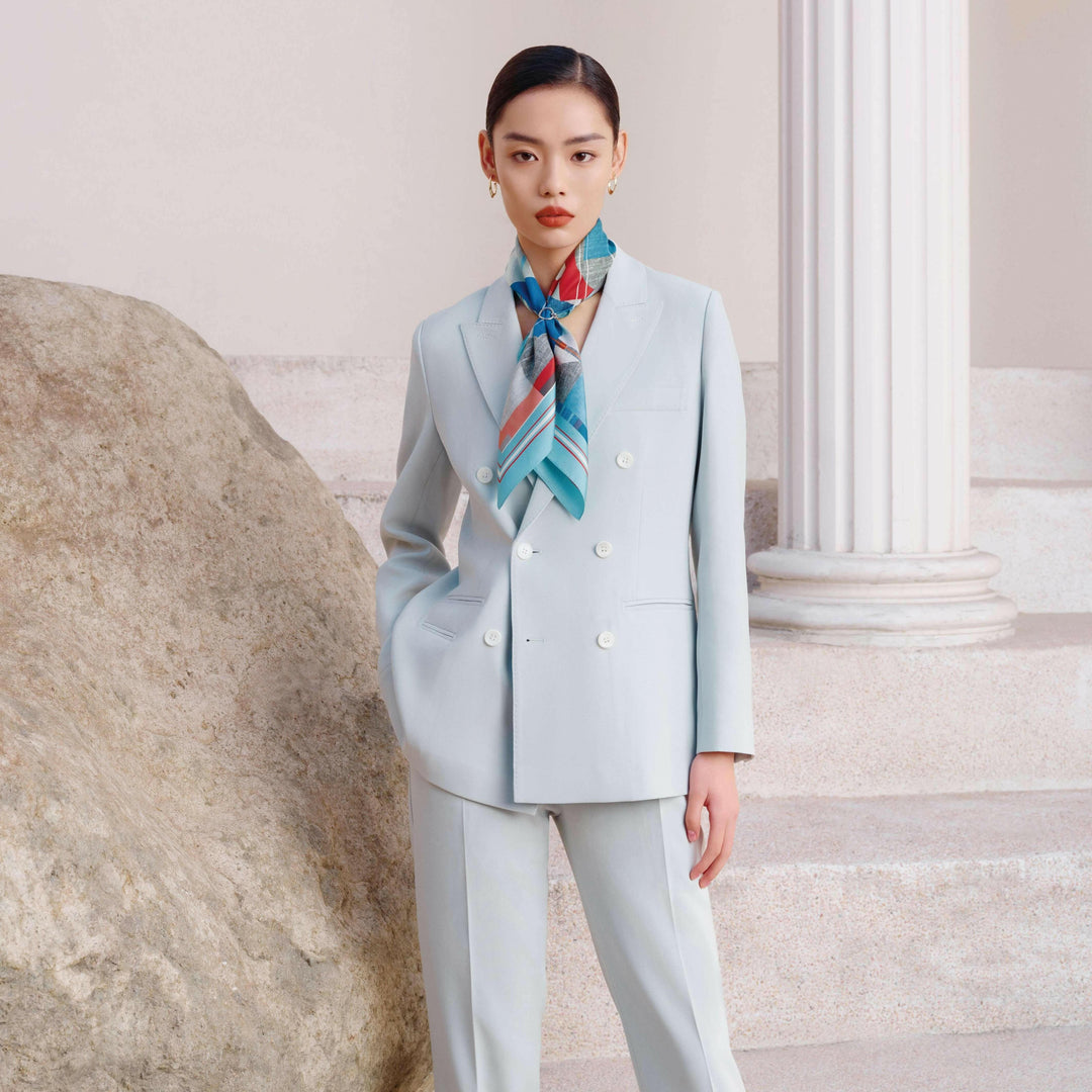 Monet-Inspired Silk Scarf & Umbrella Set: Elegance Meets Art