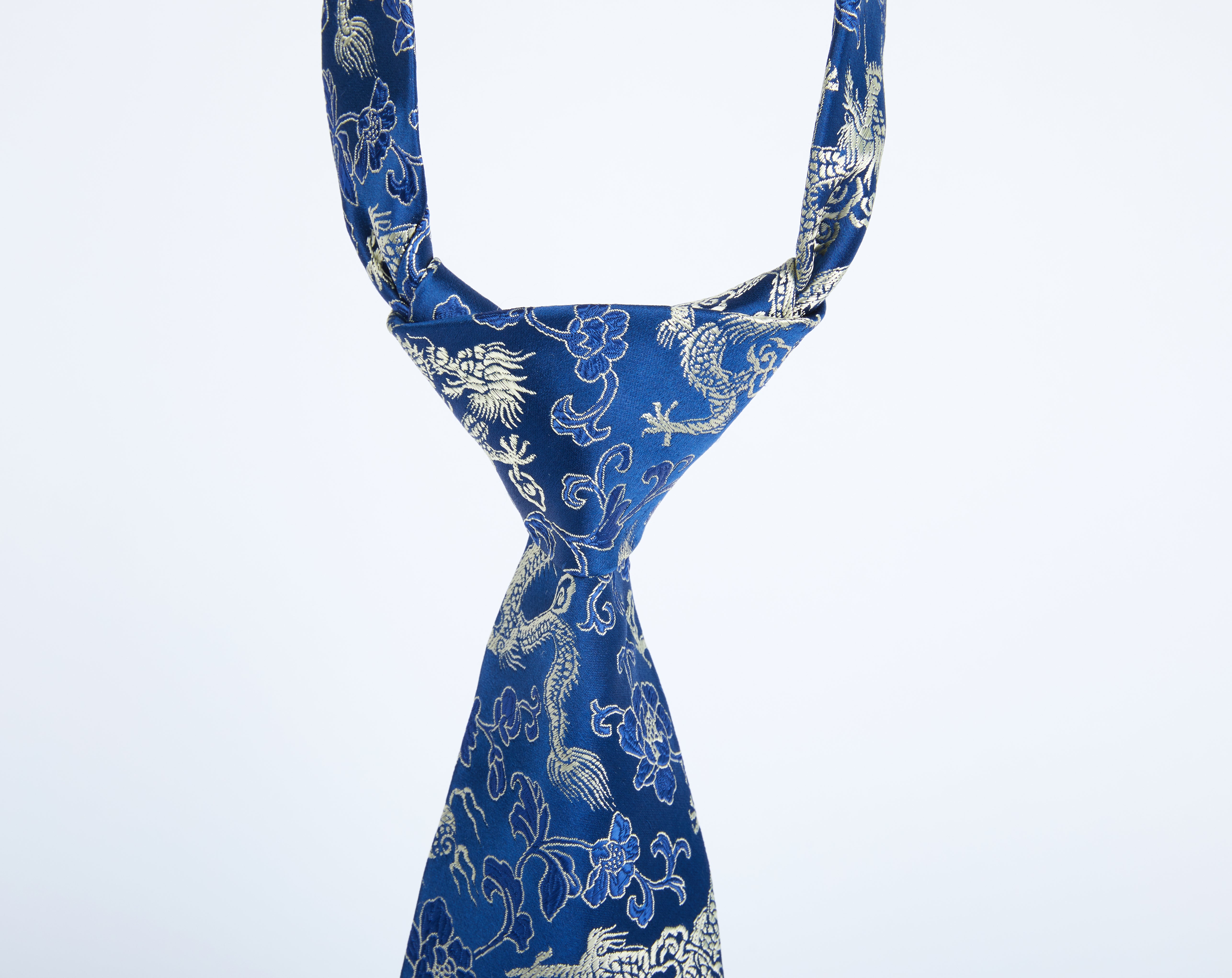 Imperial Loong Silk Brocade Tie - Elegance with a Roar of Tradition