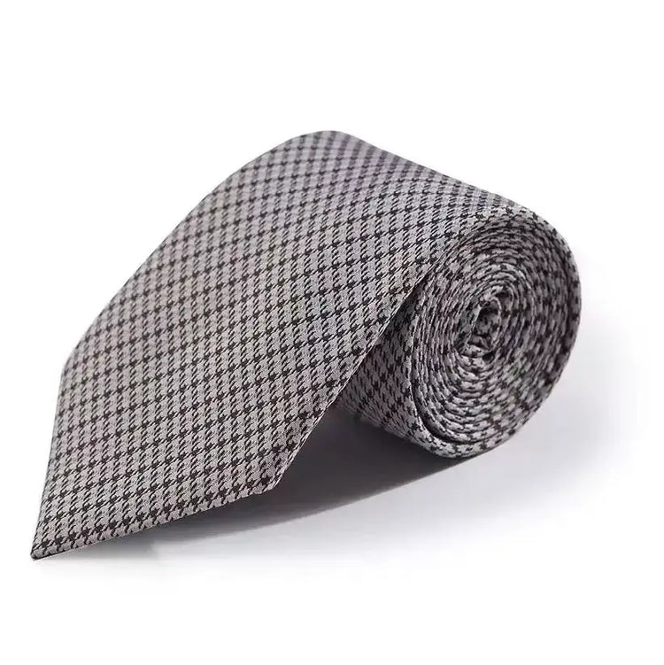 Exquisite silk tie for modern men, showcasing elegance and comfort in a checkered pattern - perfect business accessory.