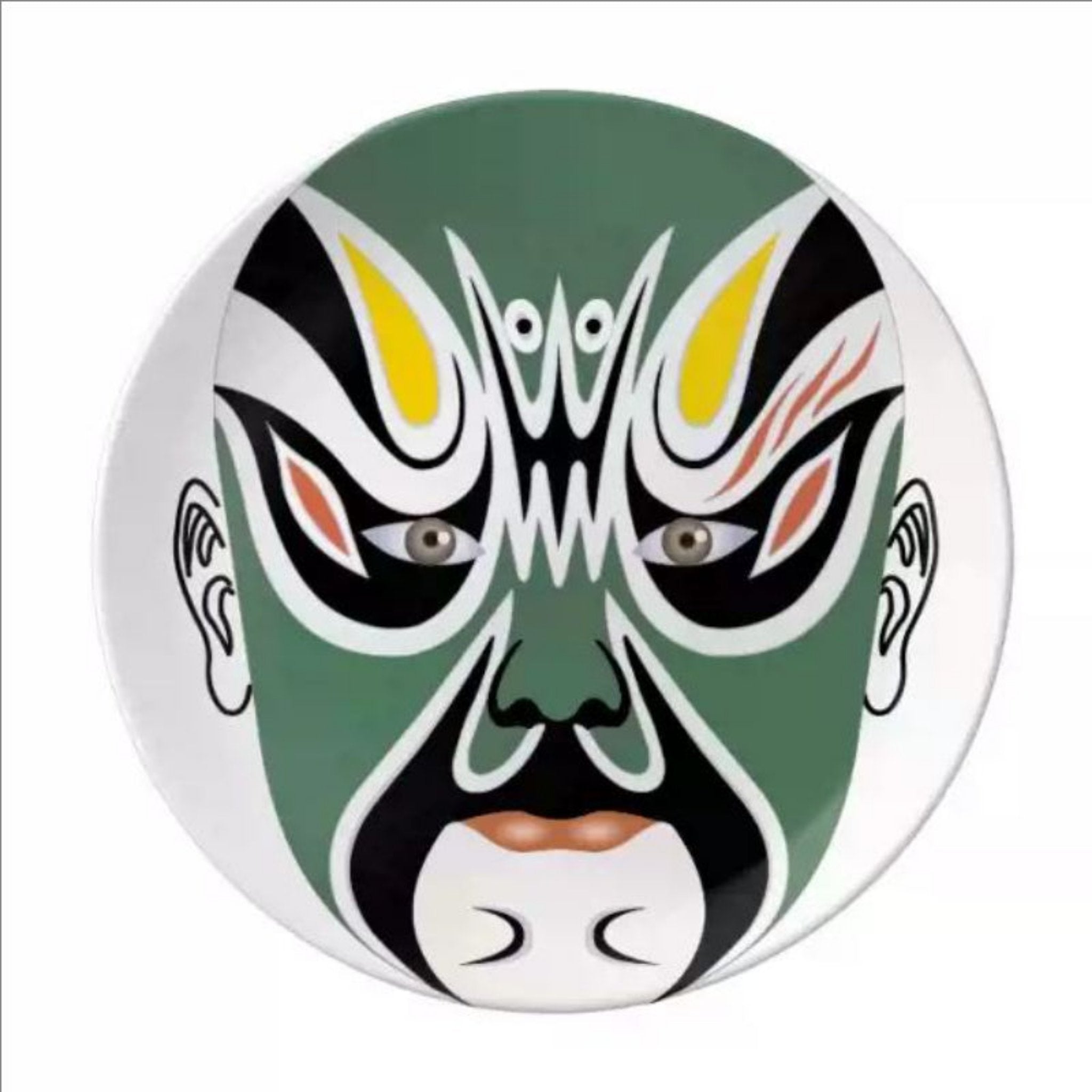 Elegant and Artistic Peking Opera Facial Makeup Ceramic Tableware