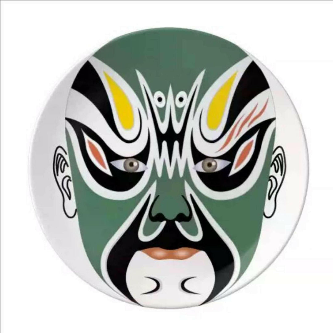 Elegant and Artistic Peking Opera Facial Makeup Ceramic Tableware