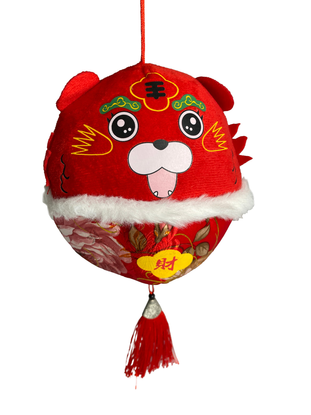Exquisite Handmade Cute PP Cotton Plush Tiger Keychain – Adorable Soft & Smooth Tiger Plush Doll with Chinese Knot Decoration