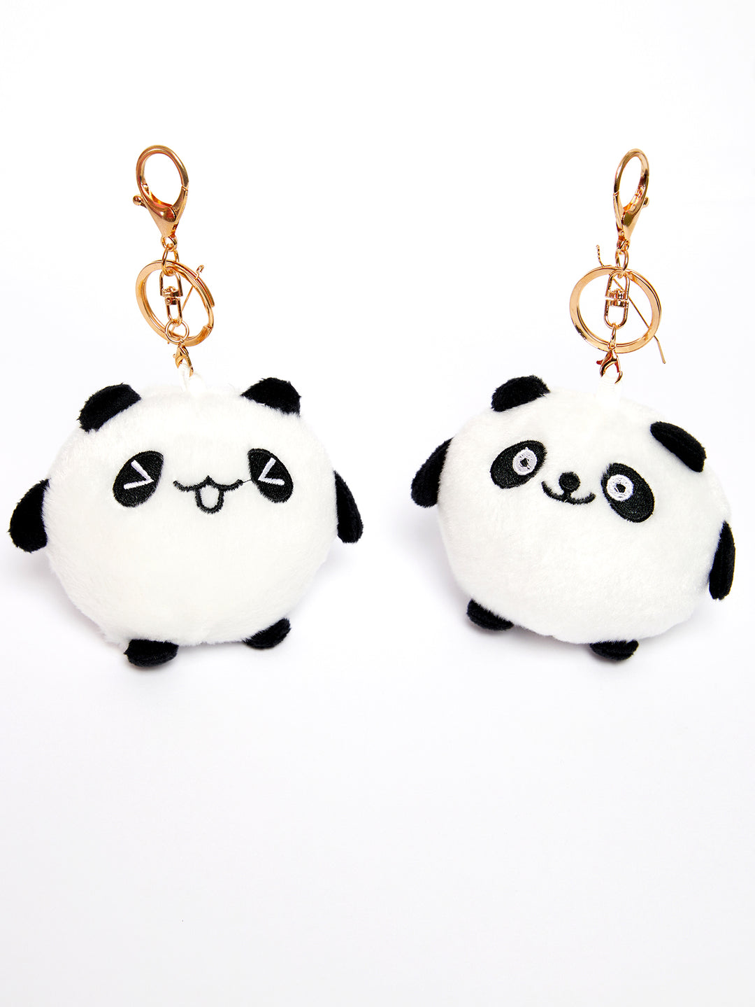 Panda Plush Toy Keychain - Big-Eyed Stuffed Animal for Kids, Soft Cute Panda Doll Gift & Decor