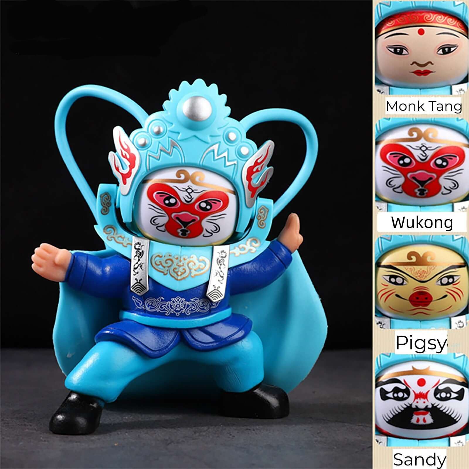 Sichuan Opera Face-Changing Resin Doll – Hand-Painted Cultural Marvel