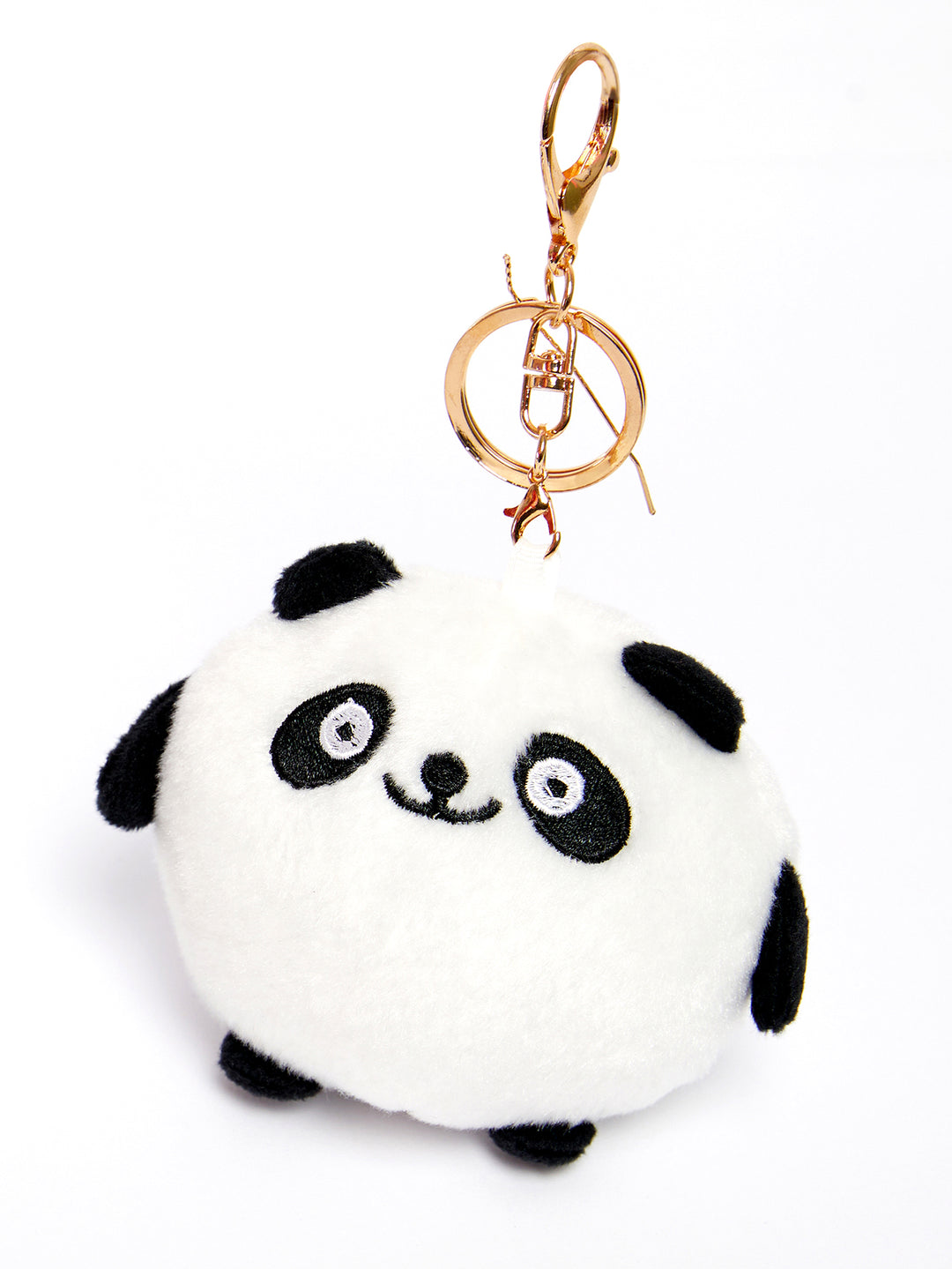 Panda Plush Toy Keychain - Big-Eyed Stuffed Animal for Kids, Soft Cute Panda Doll Gift & Decor