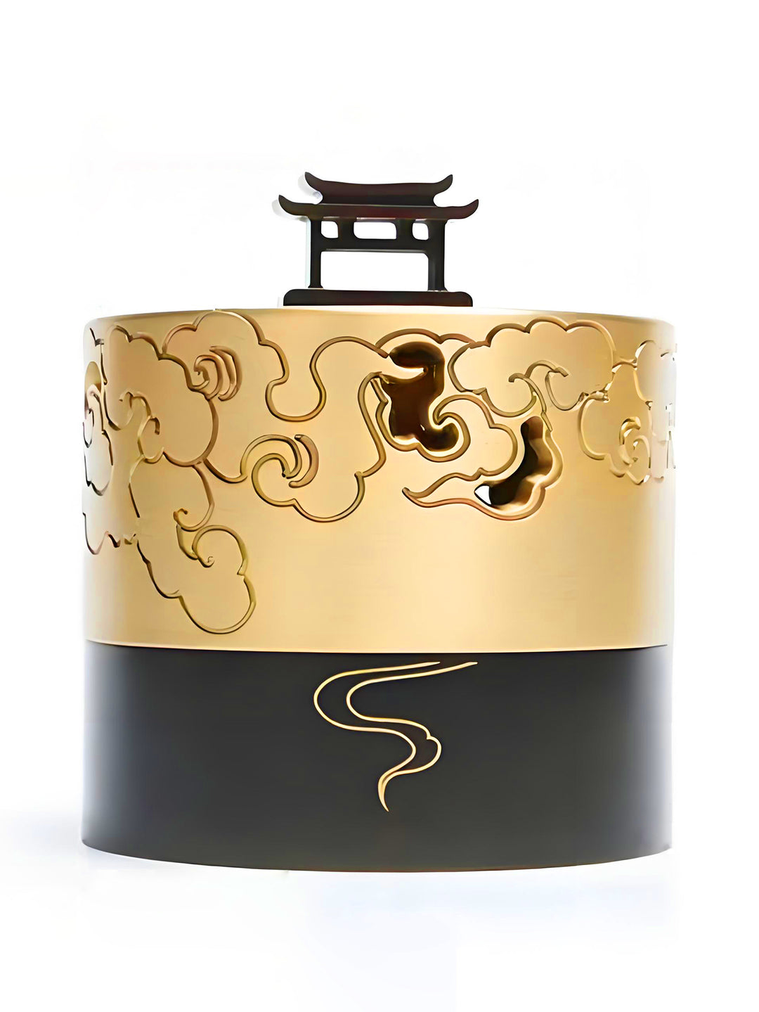 Handcrafted Chinese Cloud Brass Incense Burner – Sandalwood & Agarwood Aroma Diffuser for Home & Meditation