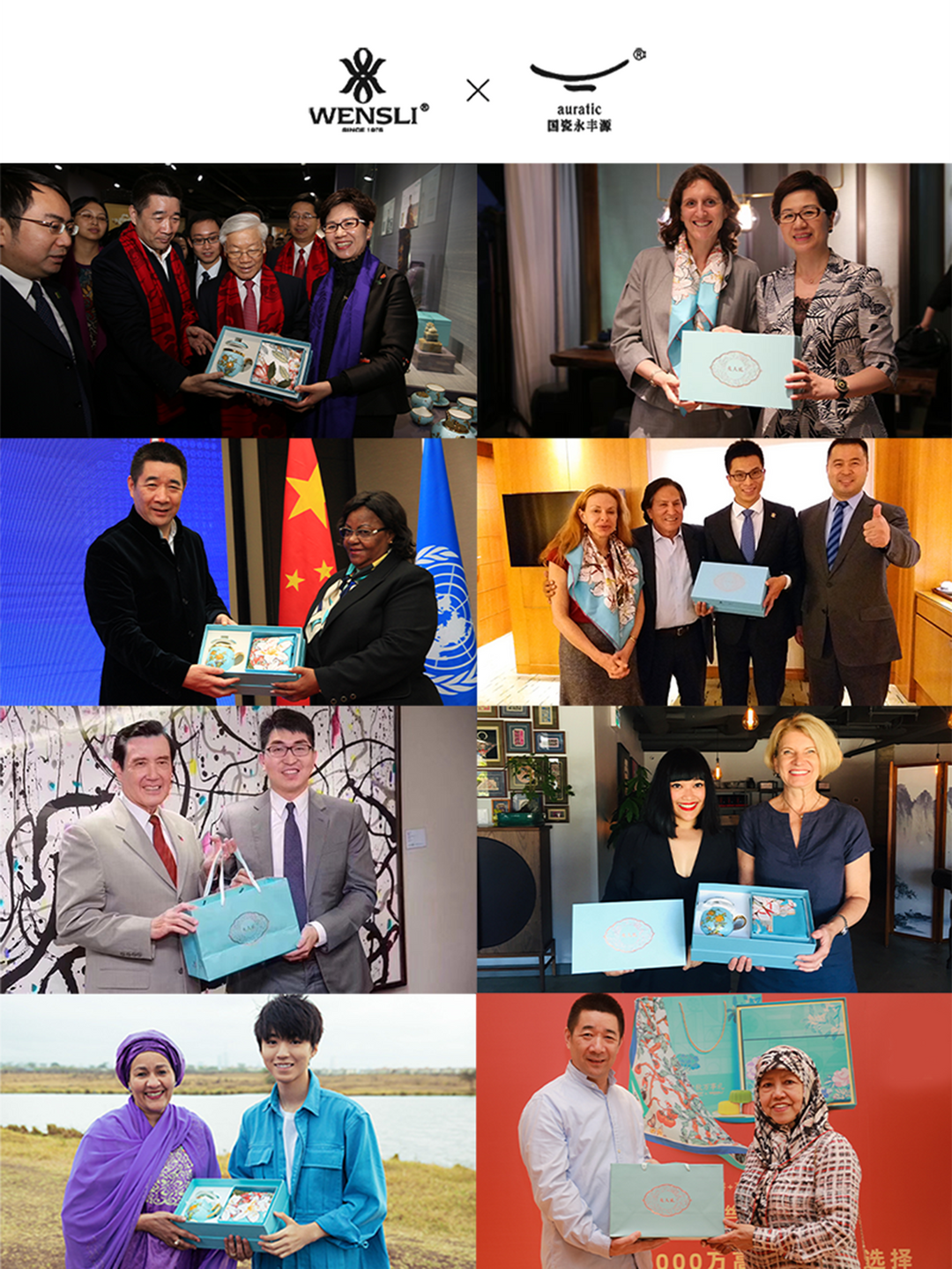 Oriental Opulence Gift Set: Breathable Silk & Porcelain National Art