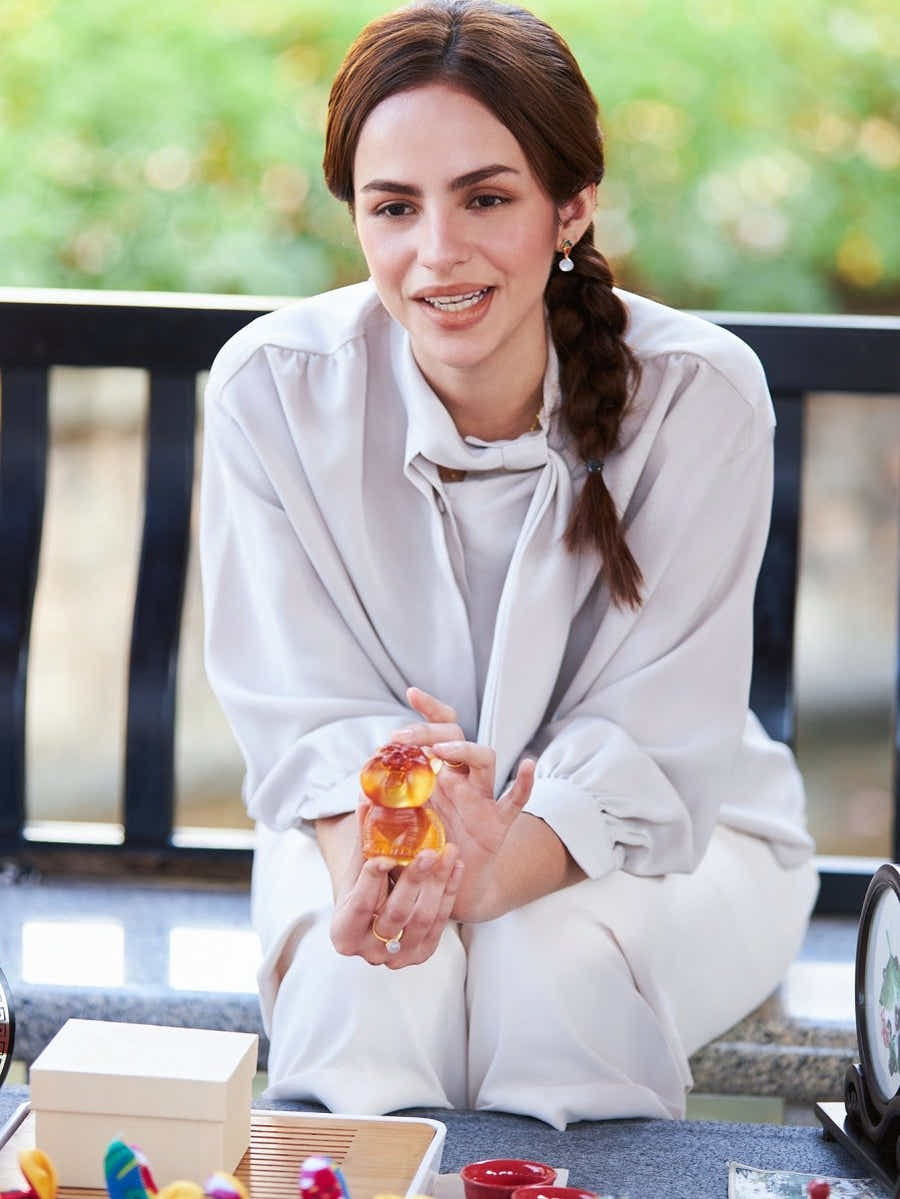 Ancient Art Liuli Tiger: Hand - Polished Crystal, Guardian Symbol - Yomkey