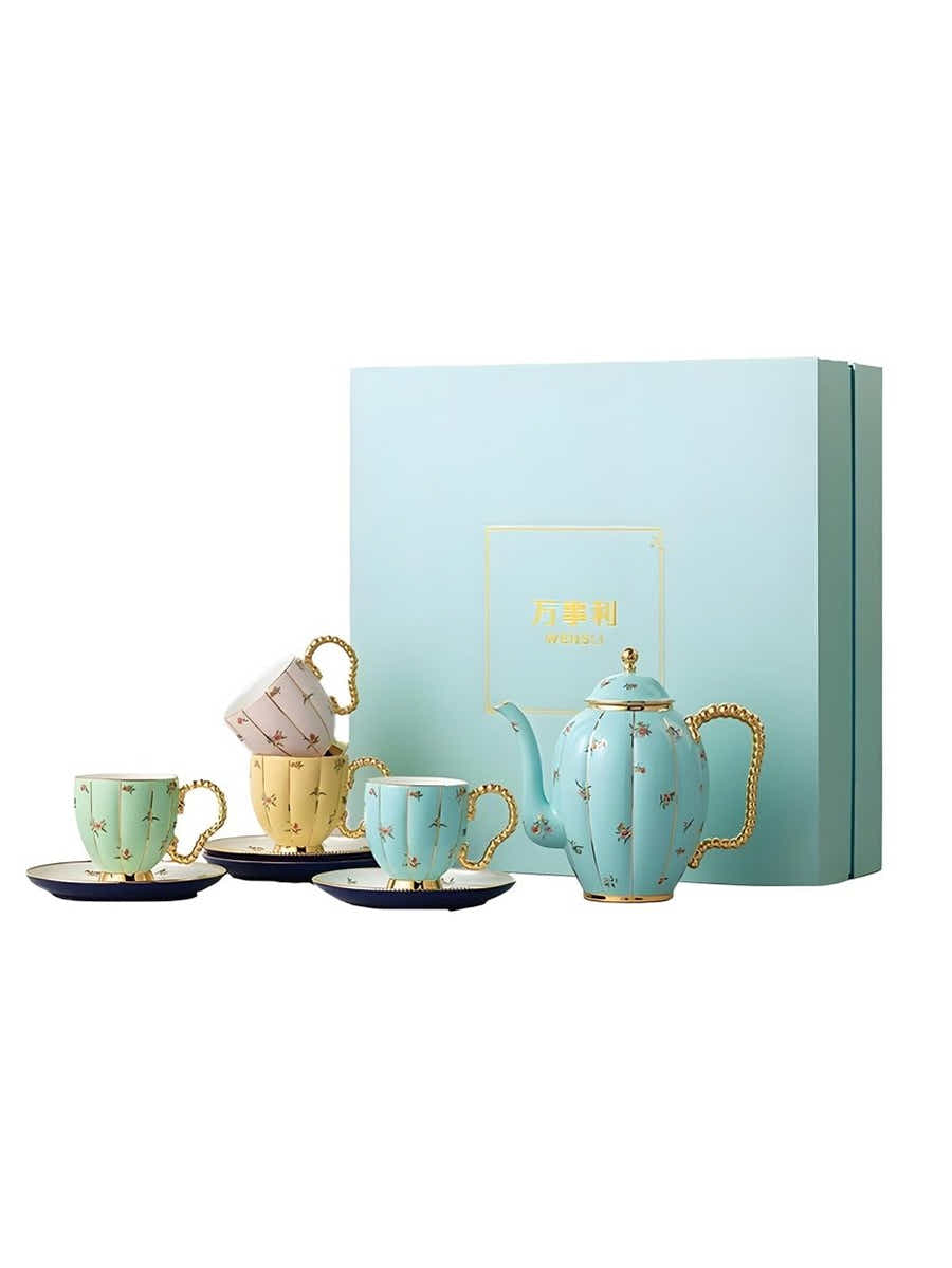 Chinese National Porcelain Set: Underglaze Gold Art & Noble Luxury - Yomkey