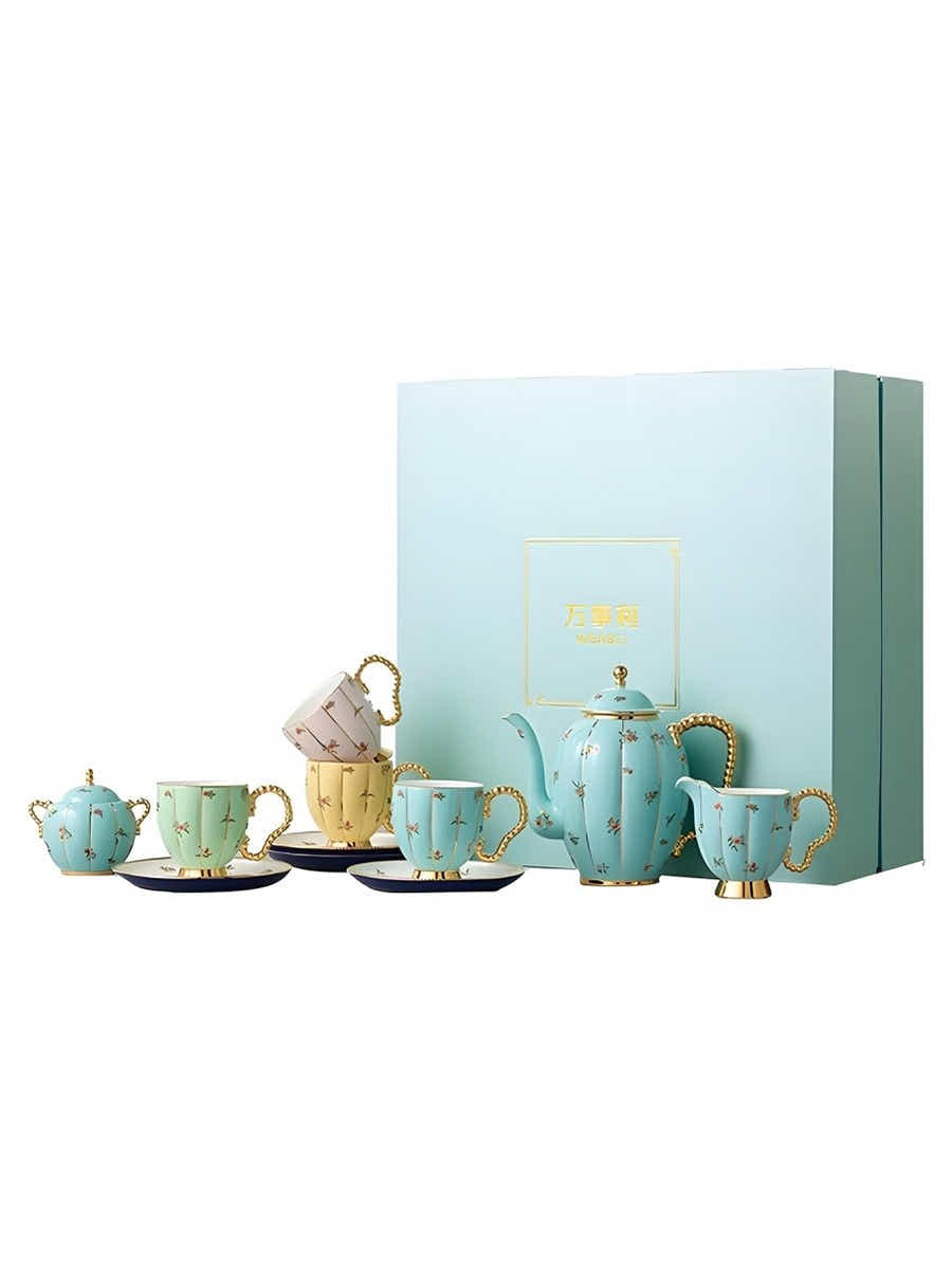 Chinese National Porcelain Set: Underglaze Gold Art & Noble Luxury - Yomkey