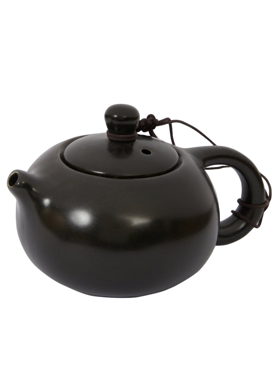 Dehua Jade-Luster Porcelain Tea Set – Smooth Black - Yomkey