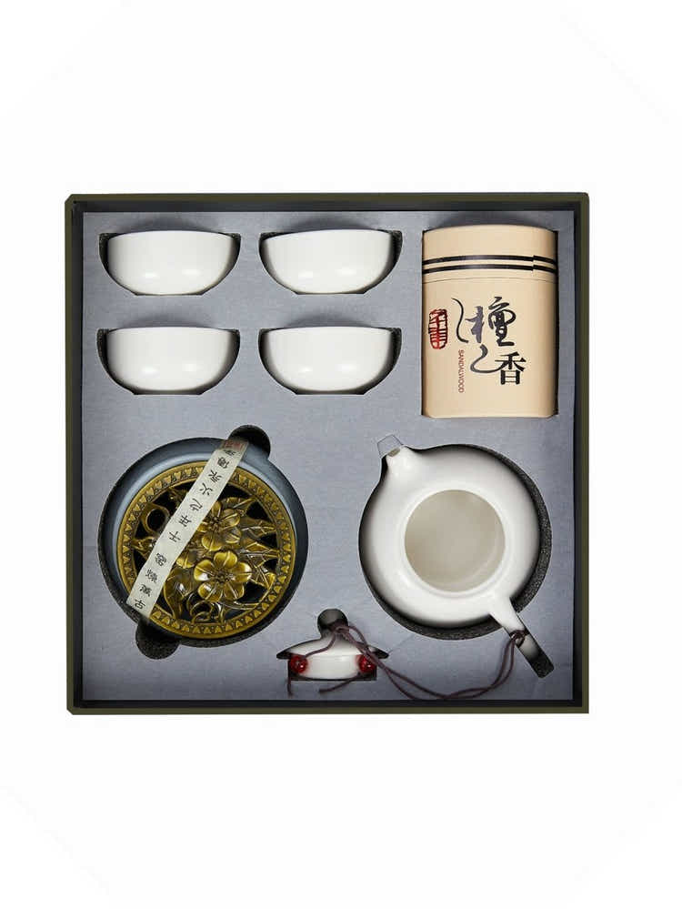 Dehua Jade-Luster Porcelain Tea Set – Smooth White - Yomkey