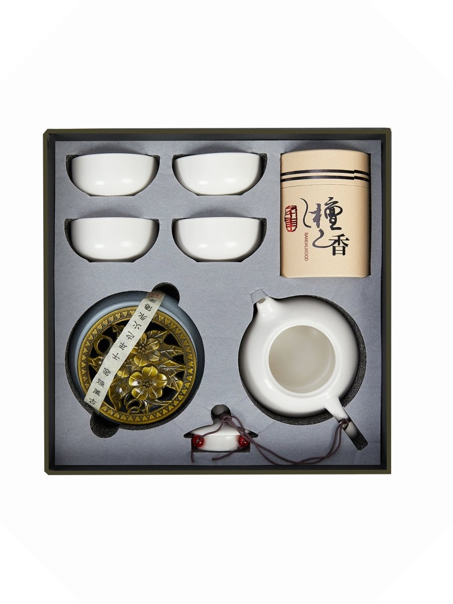 Dehua Jade-Luster Porcelain Tea Set – Smooth White - Yomkey