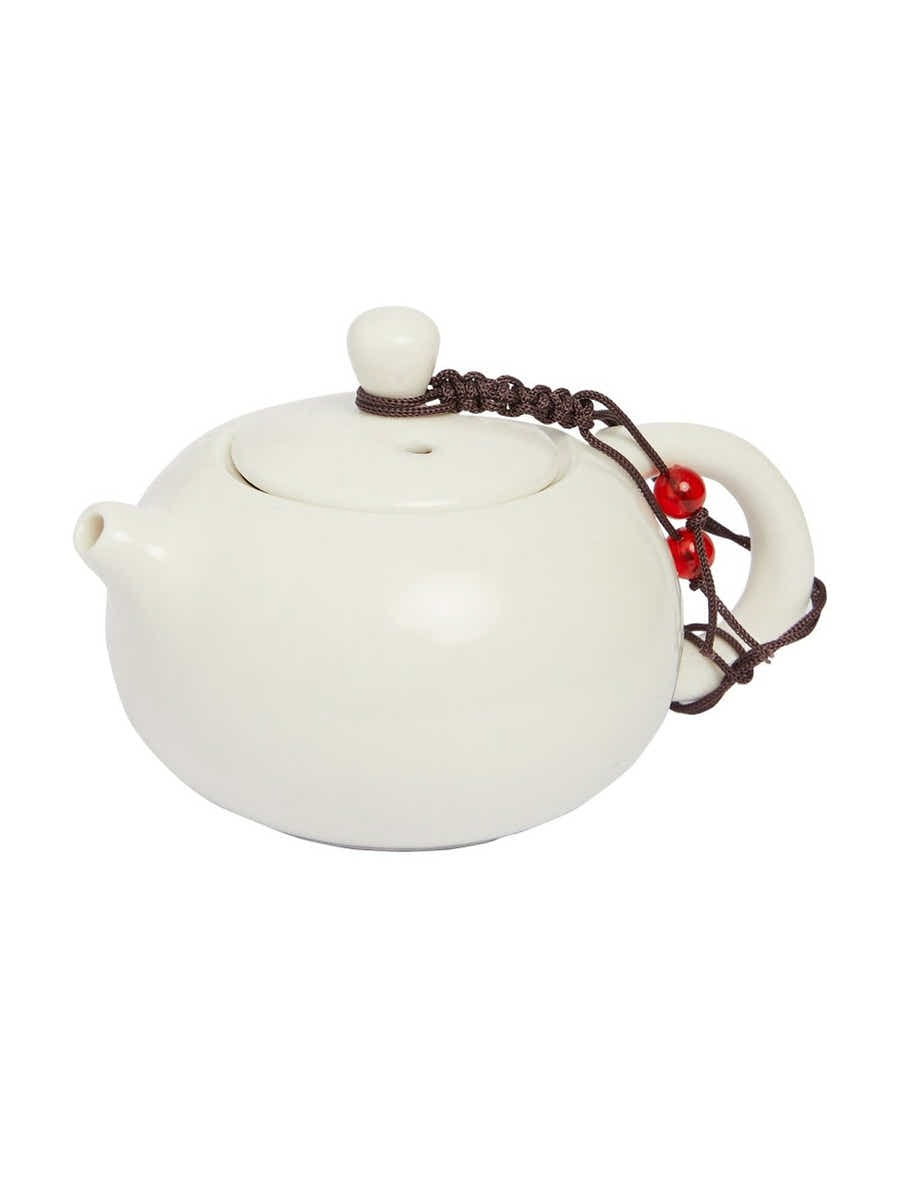 Dehua Jade-Luster Porcelain Tea Set – Smooth White - Yomkey