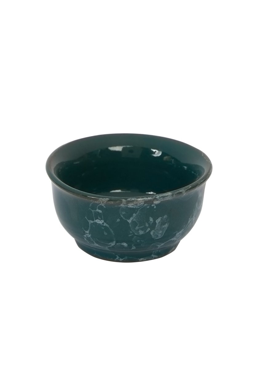 Dehua Jade-Luster Porcelain Tea Set – Stone Grain Green - Yomkey