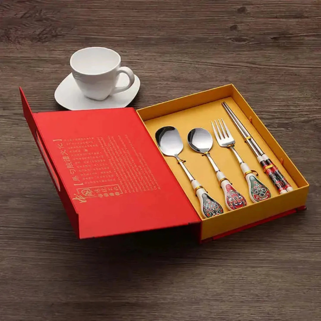Elegant and Artistic Peking Opera Facial Makeup Ceramic Tableware - Yomkey