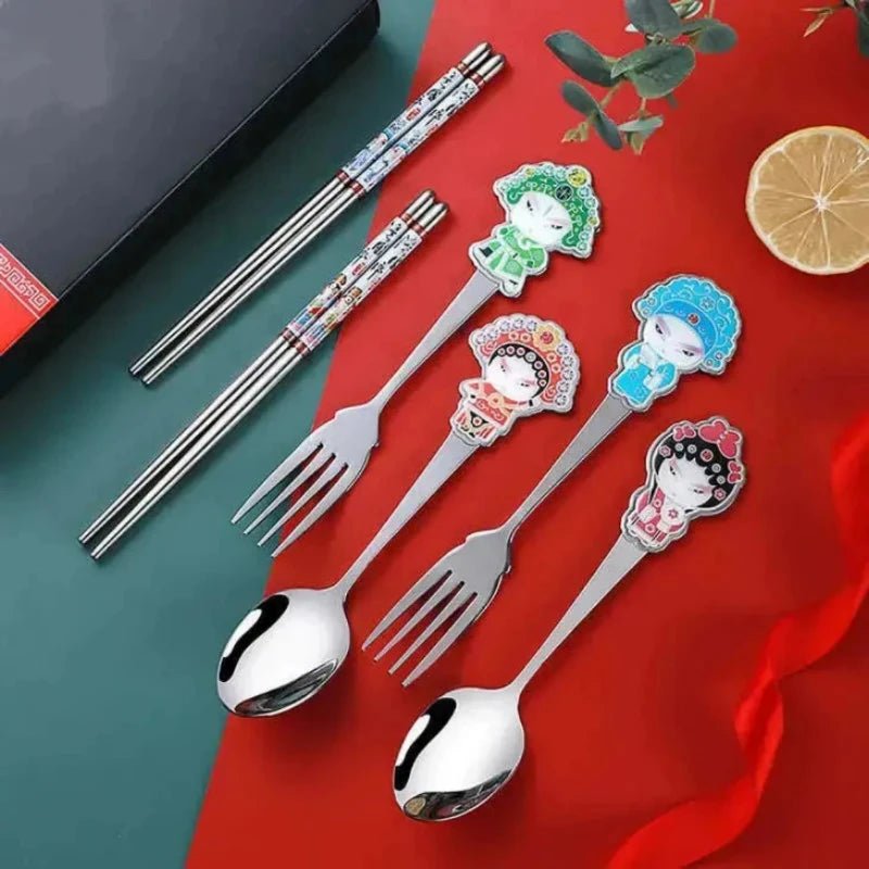 Elegant and Artistic Peking Opera Facial Makeup Ceramic Tableware - Yomkey