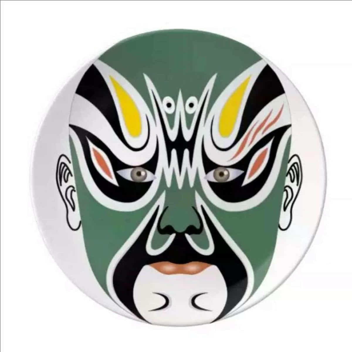 Elegant and Artistic Peking Opera Facial Makeup Ceramic Tableware - Yomkey