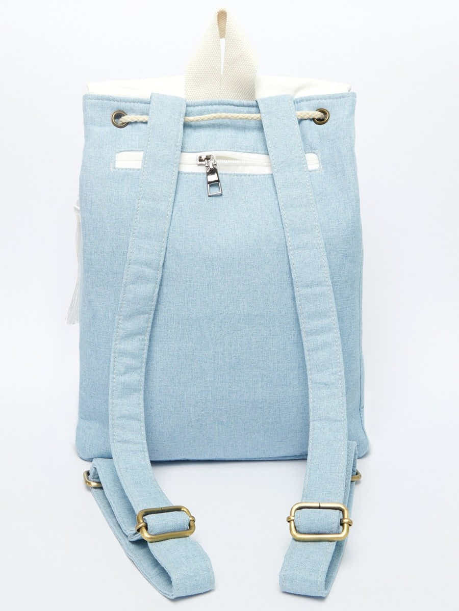 Exquisite Plum Blossom Embroidered Linen Backpack | Eco-Friendly - Yomkey