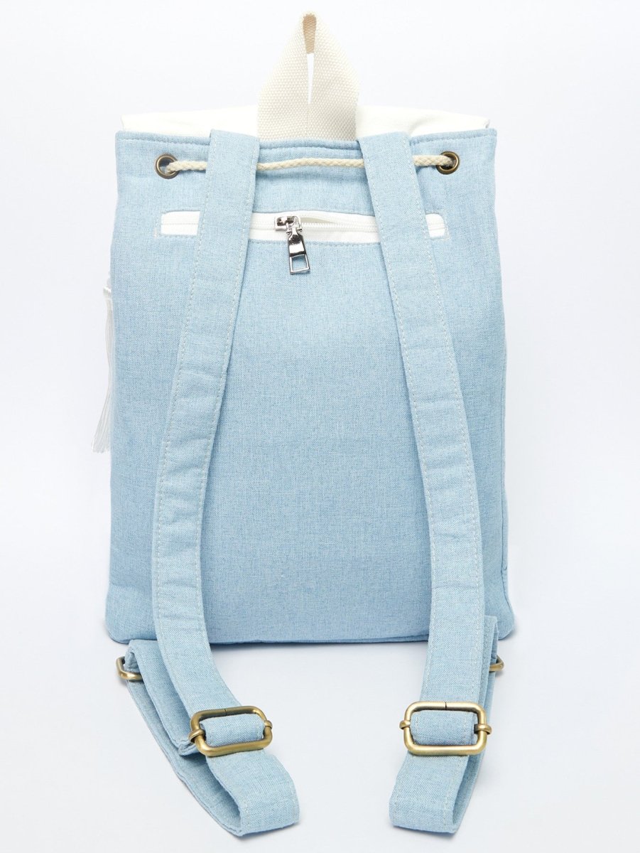 Exquisite Plum Blossom Embroidered Linen Backpack | Eco-Friendly - Yomkey