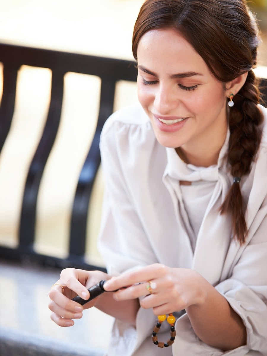 Hand - Carved Ebony Lighter: Air - Activated Fire Stick Tech & USB Safe - Yomkey