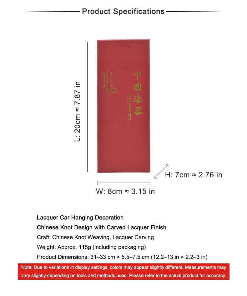 Lacquer Loong Car Charm: Hand - Carved Art & Safe Travel Amulet - Yomkey