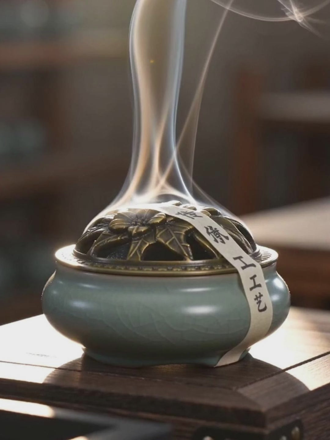 Portable Dehua Porcelain Gongfu Tea Set | Zen Incense Gift Box | Chinese Travel Teaware