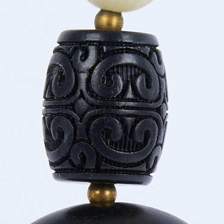 Sandalwood Fortune Bead Pendant - Spiritual Blessings & Natural Elegance - Yomkey