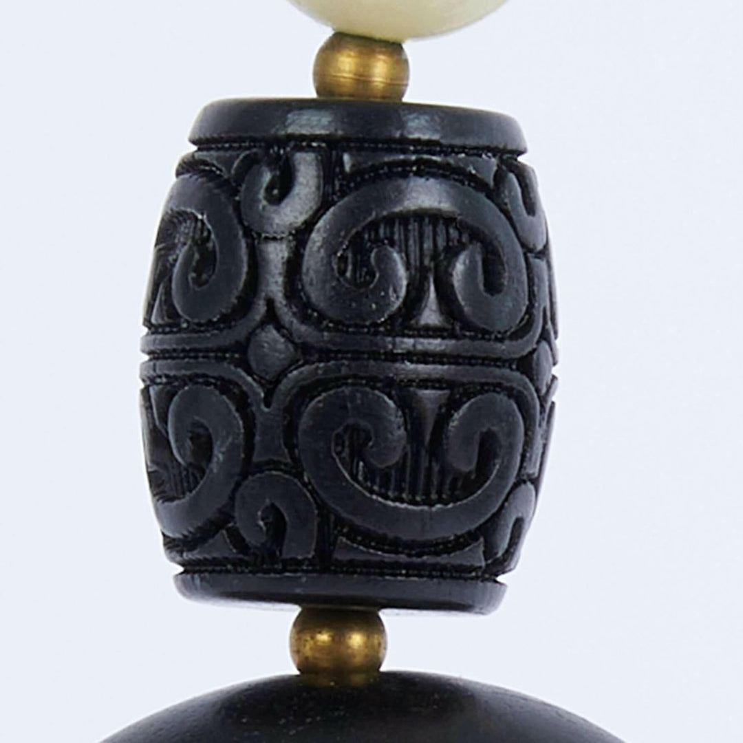 Sandalwood Fortune Bead Pendant - Spiritual Blessings & Natural Elegance - Yomkey