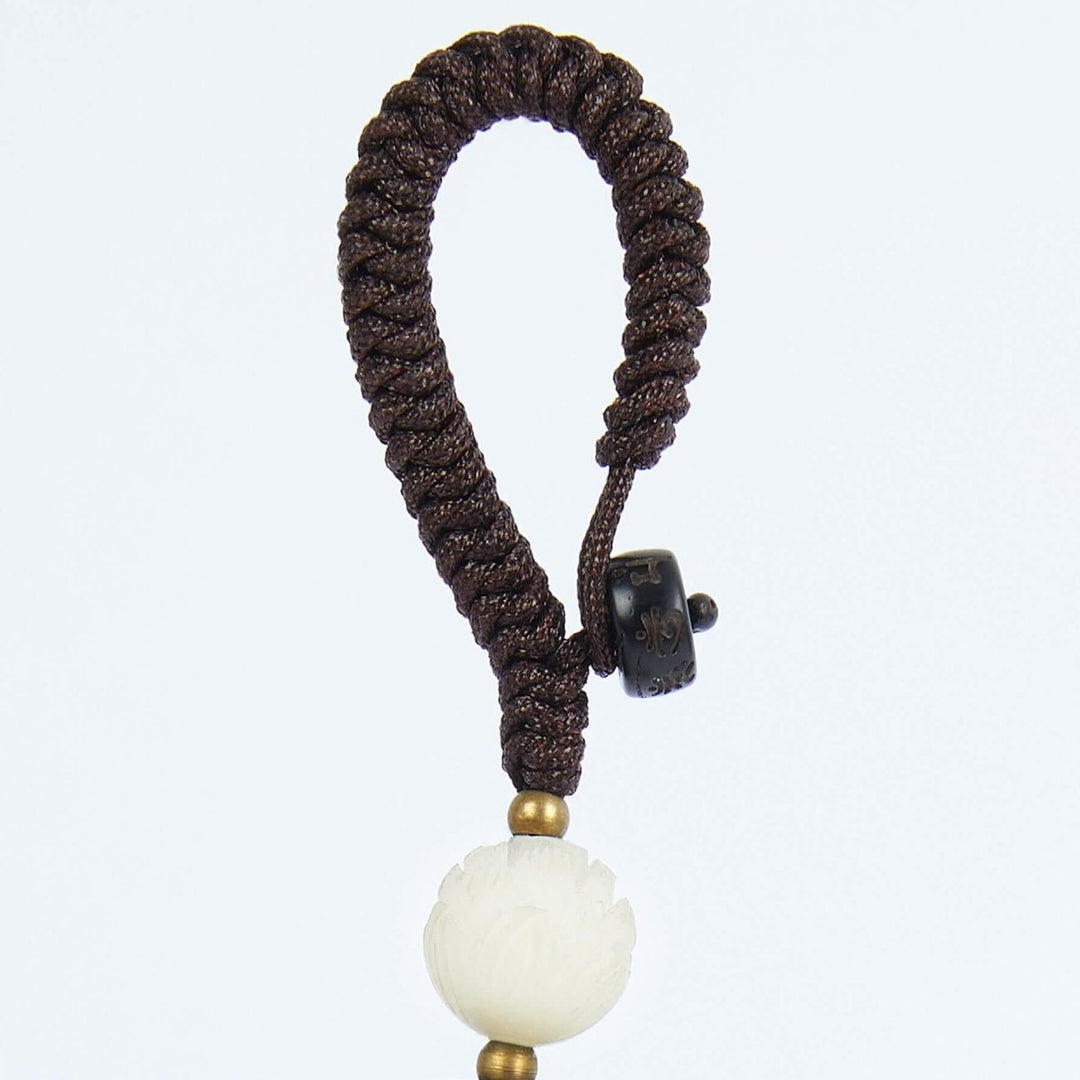 Sandalwood Fortune Bead Pendant - Spiritual Blessings & Natural Elegance - Yomkey