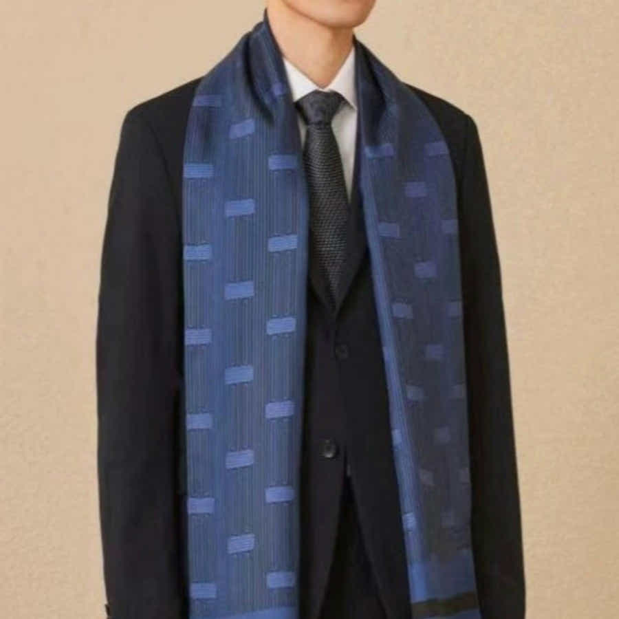 Silk Scarf & Thermal Flask Set: Breathable Luxury & Wellness Gift - Yomkey