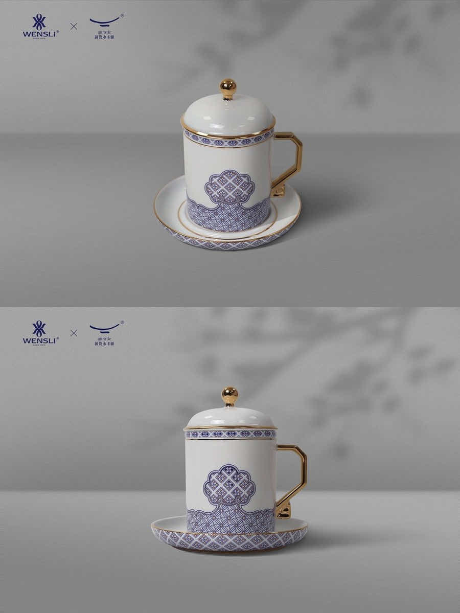 Silk Tie & Porcelain Gift Set: Breathable Luxury & Status Symbol - Yomkey