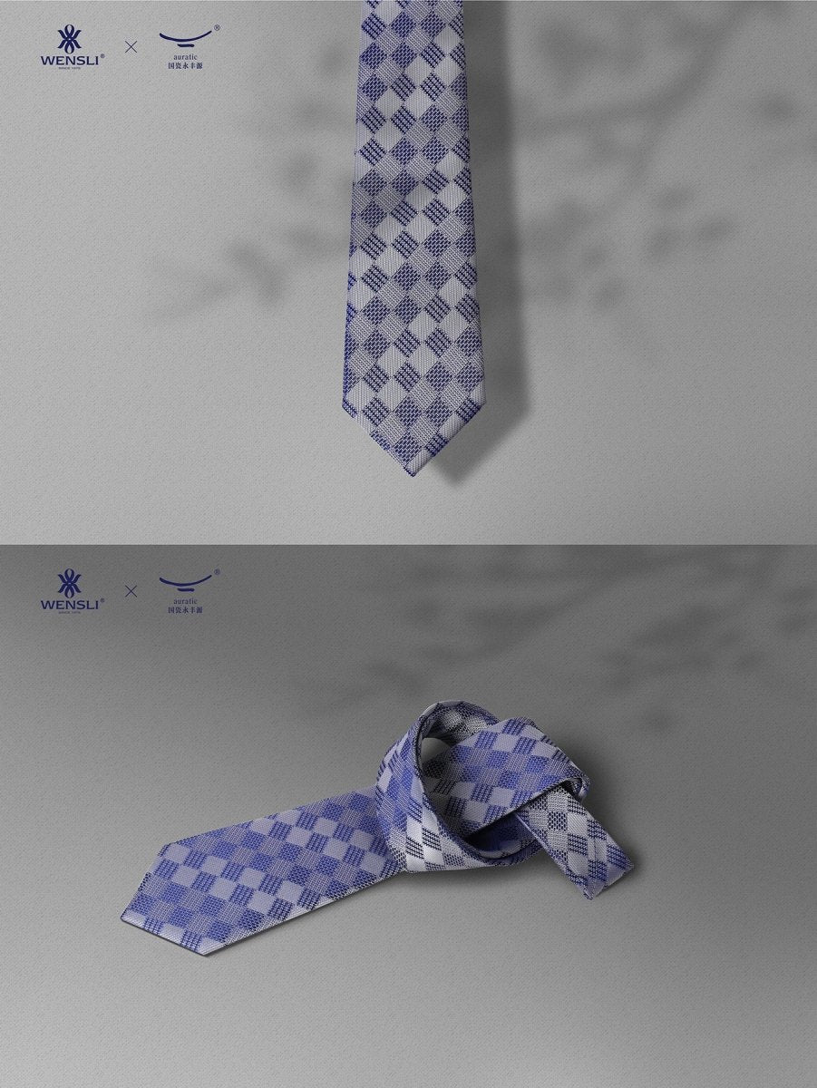 Silk Tie & Porcelain Gift Set: Breathable Luxury & Status Symbol - Yomkey