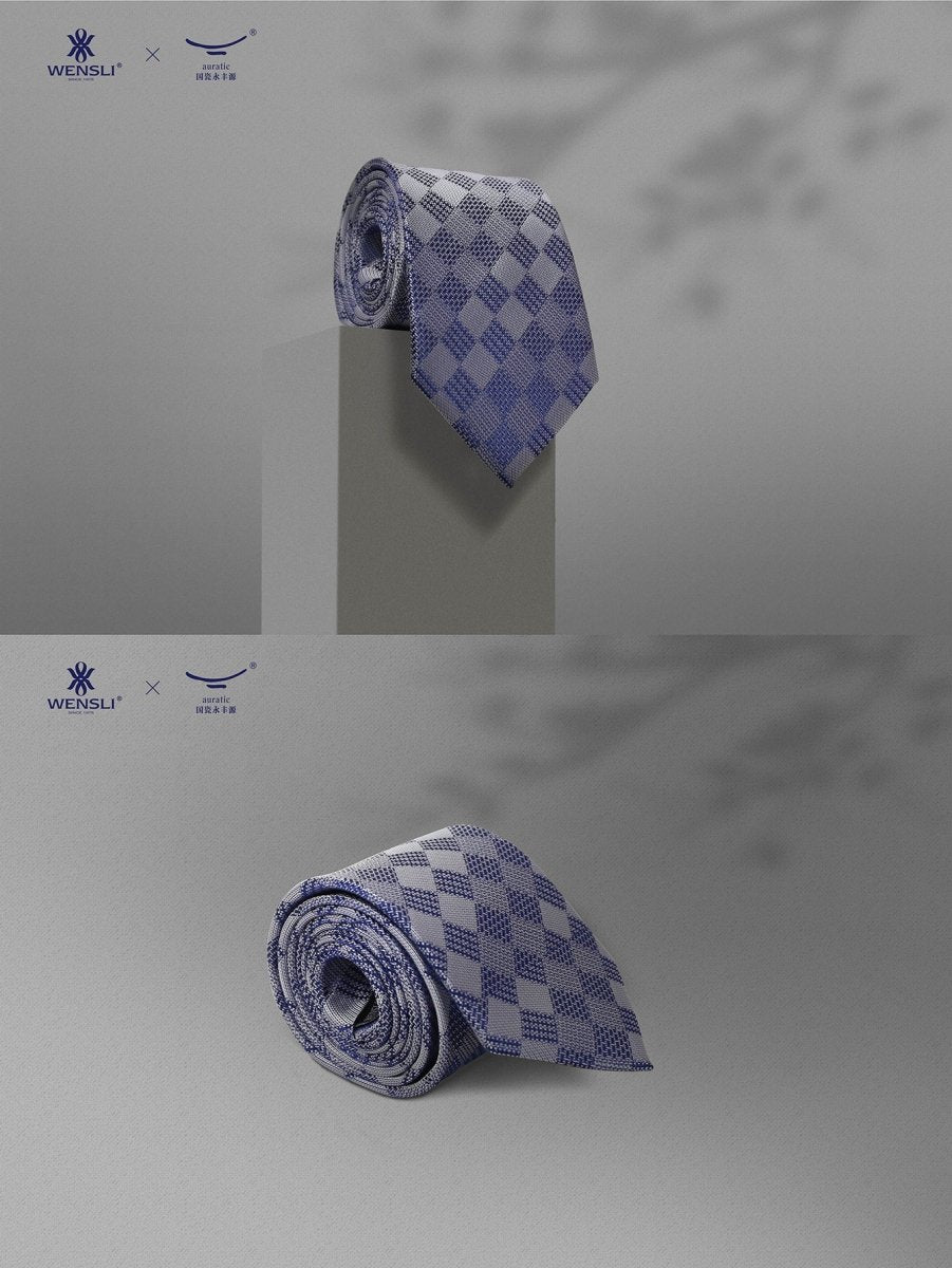 Silk Tie & Porcelain Gift Set: Breathable Luxury & Status Symbol - Yomkey
