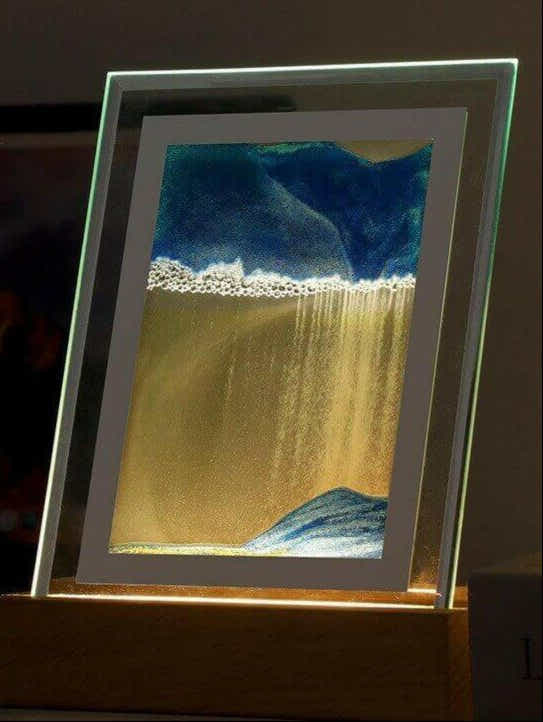 Soothing Sands 3D Night Light – A Serene Escape in Every Grain - Yomkey