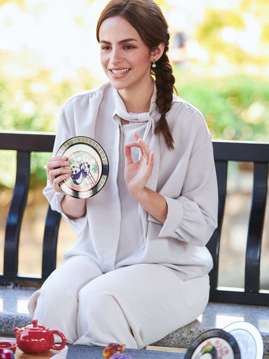 Walnut Frame Art: UNESCO Paper - Cutting Folk Art & Eco Luxury Gift - Yomkey