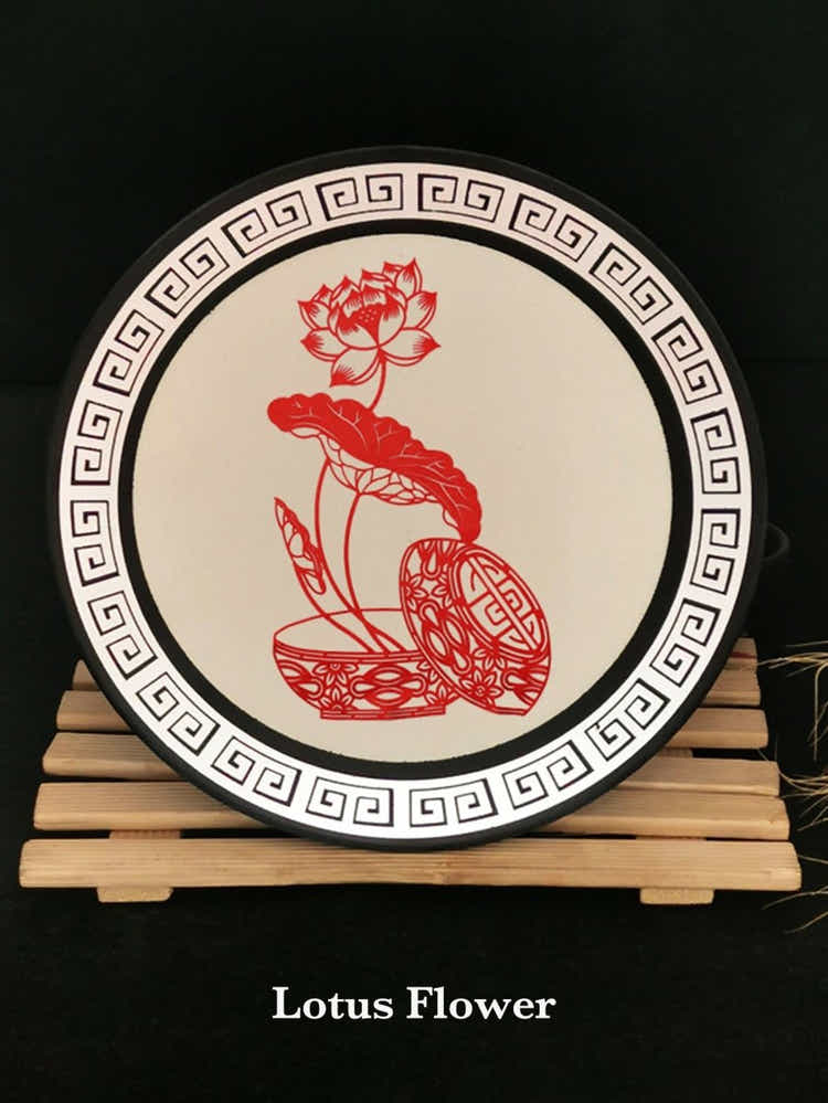 Walnut Frame Art: UNESCO Paper - Cutting Folk Art & Eco Luxury Gift - Yomkey